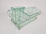 Vintage glazen design object model huis modernist uniek glas, Ophalen