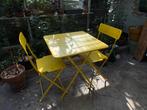 Geel bistrosetje IKEA als nieuw, Tuin en Terras, Ophalen, Zo goed als nieuw, 2 zitplaatsen