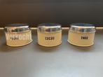 D536 Brabantia Vintage voorraadpotten Thee Cacao, Huis en Inrichting, Keuken | Keukenbenodigdheden, Ophalen of Verzenden, Gebruikt