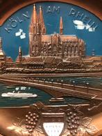 Koperen Wandbord Keulen, Antiek en Kunst, Ophalen of Verzenden