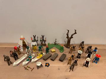 Playmobil Cowboys en Indianen beschikbaar voor biedingen