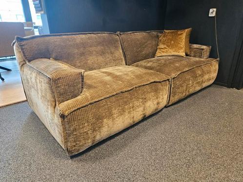 Bank Platani ribstof loungebank, Huis en Inrichting, Banken | Bankstellen, Nieuw, Vierpersoons of meer, Ophalen of Verzenden
