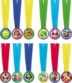 12 Super Mario Medailles, Hobby en Vrije tijd, Feestartikelen, Nieuw, Ophalen of Verzenden, Feestartikel, Verjaardag