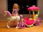 Barbie Dreamtopia koets en eenhoorn, Kinderen en Baby's, Speelgoed | Poppen, Ophalen of Verzenden, Gebruikt, Barbie