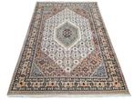 Handmade oriental wool Bidjar carpet medallion 170x238cm, Persian Perzisch vintage oosters hype, Crème, 150 tot 200 cm, 200 cm of meer