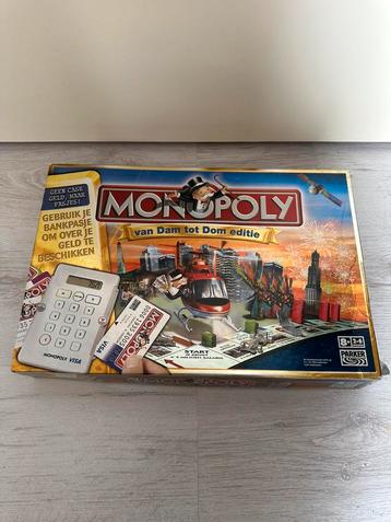 Monopoly | Van Dan tot Dom editie | Creditcard beschikbaar voor biedingen