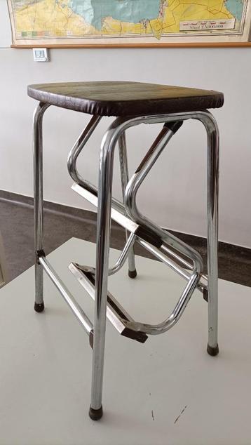 Vintage buisframe trapje kruk Brabantia retro jaren 60, 70  beschikbaar voor biedingen