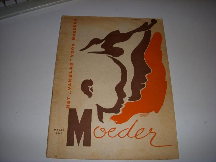 Damestijdschrift ' MOEDER ' maart 1947, Boeken, Tijdschriften en Kranten, Gelezen, Damesbladen, Ophalen of Verzenden