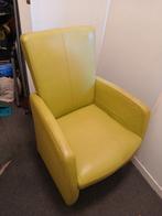 Mooie kamerstoel met gebruikerssporen, Gebruikt, Minder dan 75 cm, Leer, Ophalen of Verzenden