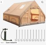 Luxe Opblaasbare Glamping Tent 4x3m, Caravans en Kamperen, Tenten, Ophalen, Nieuw, Tot en met 6