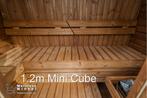 Mini Cube sauna 1.2m - 1.6m - 2.0m, WellnessWinkel, Info@wellnesswinkel.nl, Fins of Traditioneel, Ophalen of Verzenden