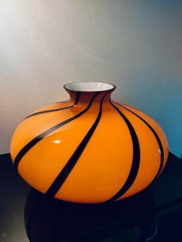 Italie Murano Tafellamp Amber Caramel Zwart 1980 beschikbaar voor biedingen