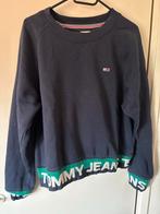 Tommy Hilfiger Sweater XL/42 Navy/Groen ZGAN, Blauw, Maat 46/48 (XL) of groter, Ophalen of Verzenden, Zo goed als nieuw