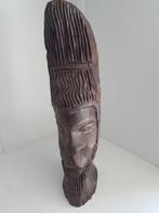 West-Afrikaanse beeldhouwwerk - Handmade  portret buste., Ophalen of Verzenden