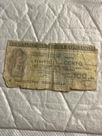 Italiaanse 'mini-cheque' - 100 Lire, Ophalen of Verzenden, Losse munt