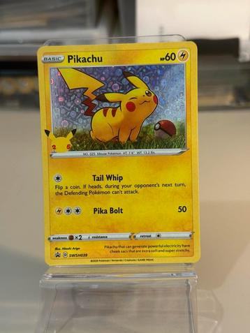 Pikachu 25th SWSH039 Anniversary Kreukel, General Mills beschikbaar voor biedingen