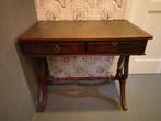Antiek Mahonie Bureau met Lederen Blad, Antiek en Kunst, Antiek | Meubels | Tafels, Ophalen