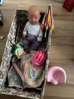 BABY BORN INCLUSIEG REISWIEG EN ACCESSOIRES, Kinderen en Baby's, Speelgoed | Poppen, Ophalen of Verzenden, Zo goed als nieuw, Babypop