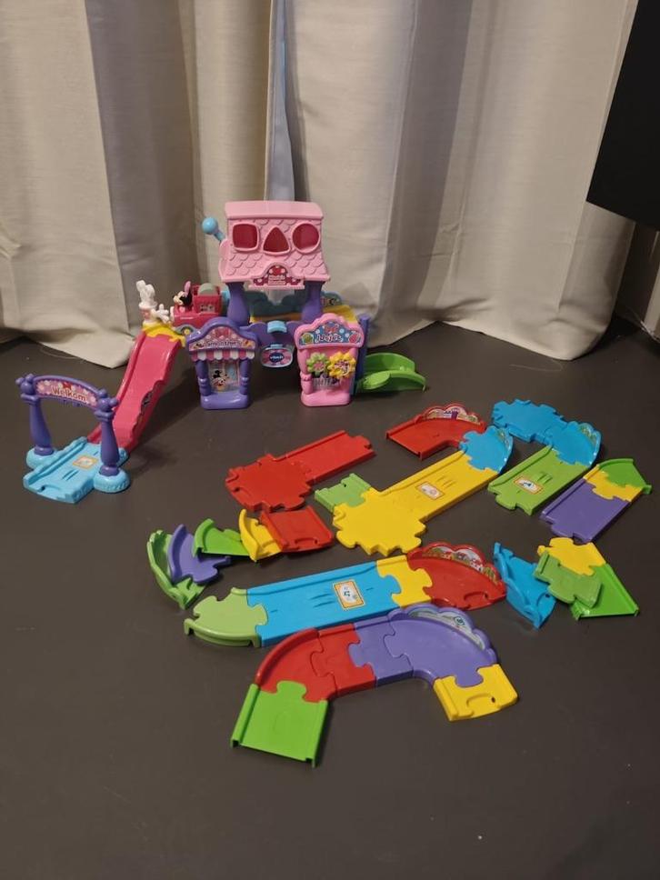 Toet Toet Auto's - Disney Minnie's IJssalon en Wegdelen, Kinderen en Baby's, Speelgoed | Vtech, Zo goed als nieuw, 2 tot 4 jaar