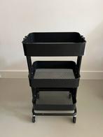 IKEA RÅSKOG roltafel – zwart (35x45x77 cm), Huis en Inrichting, Woonaccessoires | Krantenbakken en Lectuurbakken, Ophalen, Zo goed als nieuw