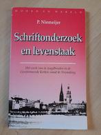 SCHRIFTONDERZOEK EN LEVENSTAAK door P Niemeijer, Boeken, Godsdienst en Theologie, Ophalen of Verzenden, Zo goed als nieuw