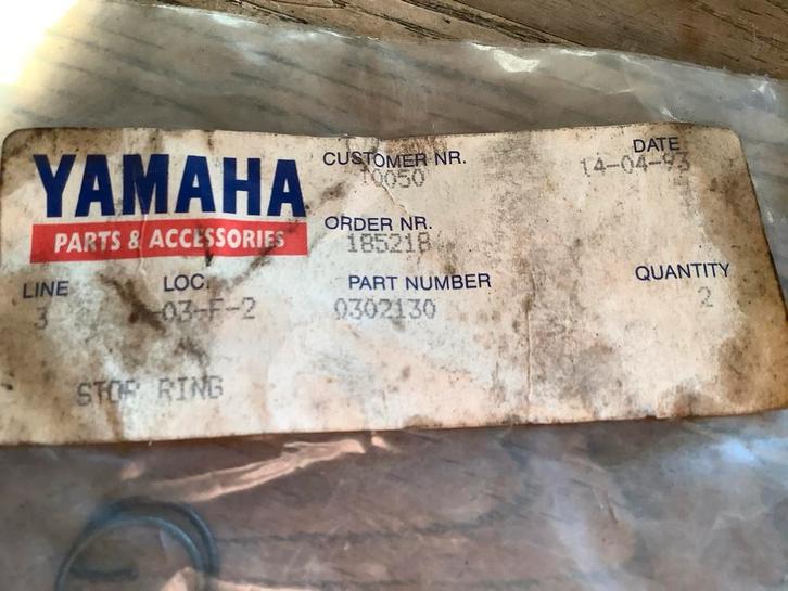 Yamaha pistonpen borg Ring - Nieuw in Verpakking, Fietsen en Brommers, Brommeronderdelen | Algemeen, Nieuw, Verzenden
