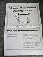 Poster / Affiche ~ Geen man onder dwang naar Libanon, Verzamelen, Verzenden, Landmacht, Nederland, Foto of Poster