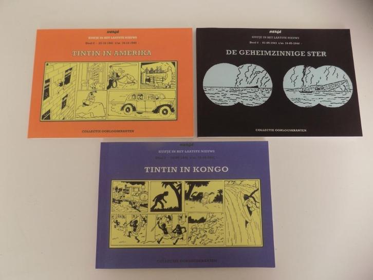Kuifje ~  Complete serie Collectie oorlogskranten 1 t/m 3, Boeken, Stripboeken, Zo goed als nieuw, Complete serie of reeks, Ophalen of Verzenden