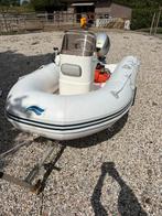Rubberboot 300 met stuurtje en harde bodem, Watersport en Boten, Rubberboten, Overige merken, Aluminium, Gebruikt, Ophalen of Verzenden