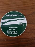 4912 Sticker Browning 26 Het Geweer van nu, Ophalen of Verzenden