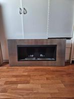 Stijlvolle Stalen Bio-Ethanol Wandkachel – Modern & Sfeervol, Ophalen, Gebruikt, Overige brandstoffen, Hangend