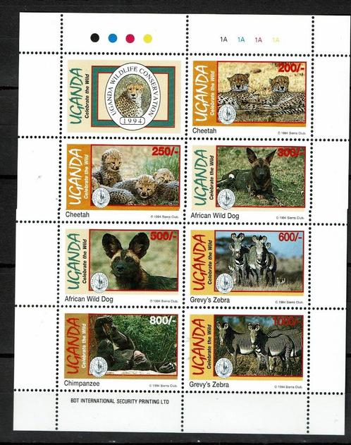 uganda 1994 pf blok wildlife zoogdieren, Postzegels en Munten, Postzegels | Thematische zegels, Postfris, Dier of Natuur, Ophalen of Verzenden