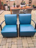 2 fauteuils van Montel, Huis en Inrichting, Fauteuils, Minder dan 75 cm, Leer, Ophalen of Verzenden, Zo goed als nieuw