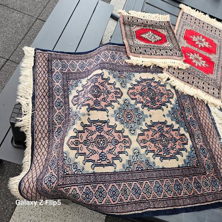 3 Oosterse tapijtjes - Goede conditie, Huis en Inrichting, Stoffering | Tapijten en Kleden, 50 tot 100 cm, 50 tot 100 cm, Rechthoekig