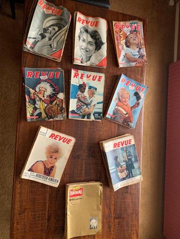 Oude Revu tijdschriften 1956-‘57-‘58-‘59-‘60-‘61-‘63-64-‘65 beschikbaar voor biedingen