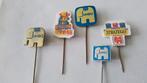 5 verschillende speldjes jumbo, Verzamelen, Speldjes, Pins en Buttons, Ophalen of Verzenden, Zo goed als nieuw