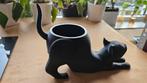 3D-geprinte plantenpot – Kat met fuzzy textuur!, Verzenden, Zo goed als nieuw