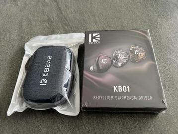KBEAR KB01 RED In-Ear Headphones & Storage Case *SEALED* beschikbaar voor biedingen