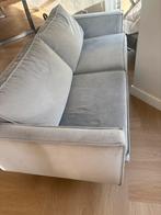 Grijs licht lauwe velvet 2,5 zits Bepure home, Huis en Inrichting, Gebruikt, Driepersoons, 75 tot 100 cm, Ophalen of Verzenden