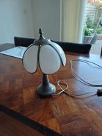 Mooie glas in lood lamp, Gebruikt, Vintage, Ophalen of Verzenden, Glas