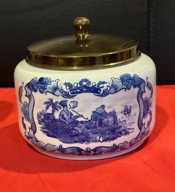 oude tabakspot Royal Goedewaagen Holland, blauw beschikbaar voor biedingen