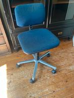 Blauwe bureaustoel met wieltjes, Huis en Inrichting, Ophalen, Zo goed als nieuw, Blauw