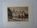 Grote ets Kasteel Helmond Willem Wenckebach, ca 1890, Antiek en Kunst, Kunst | Etsen en Gravures, Verzenden