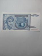 Joegoslavië 100 Dinara 1992 UNC, Ophalen of Verzenden, Los biljet