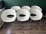 Stoelen 6, Ophalen, Kunststof, Gebruikt, Wit