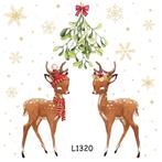 Servetten decoupage/bullet journal – mistletoe L1320, Hobby en Vrije tijd, Knutselen, Verzenden, Nieuw, Materiaal