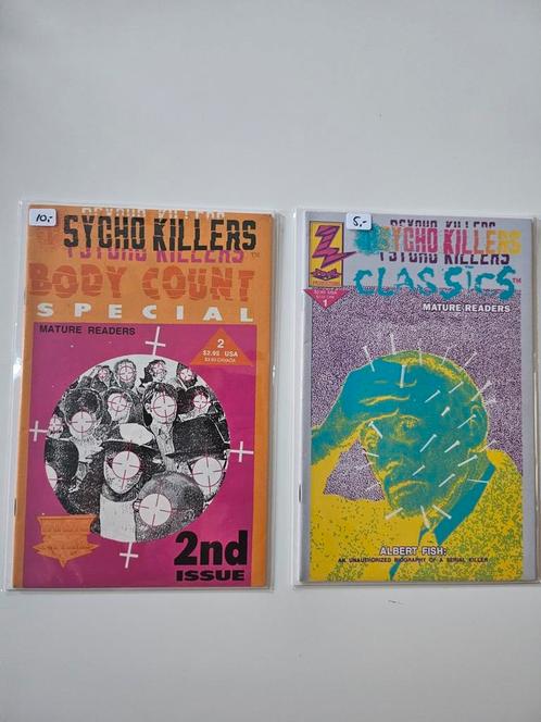 2 comics uit de Psycho killers series., Boeken, Strips | Comics, Zo goed als nieuw, Meerdere comics, Amerika, Ophalen of Verzenden
