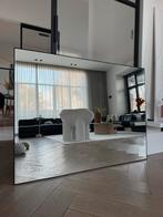 Grote spiegel met zwarte metalen rand - 120x90cm, Huis en Inrichting, Woonaccessoires | Spiegels, Ophalen, 100 tot 150 cm, Zo goed als nieuw