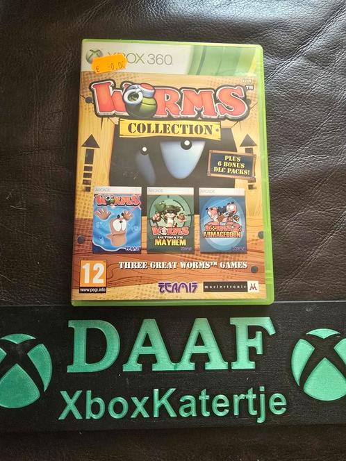 Worms collection - xbox 360, Spelcomputers en Games, Games | Xbox 360, Zo goed als nieuw, Vanaf 3 jaar, Ophalen of Verzenden