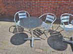 Stoelen  Pus tafelje  aluminium  2 Stoelen  plus  een tafelt, Ophalen, Gebruikt